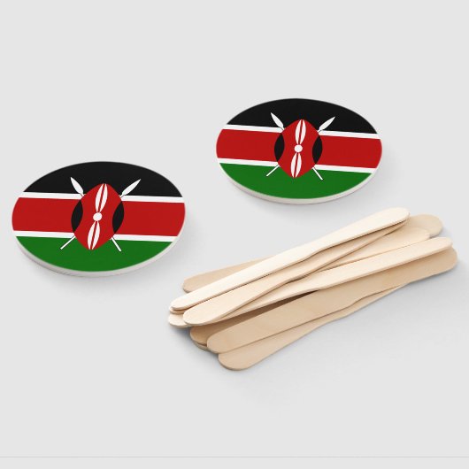 Kenya Flag Handwaaier (Niet-gemonteerd)
