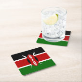 Kenya Flag Kartonnen Onderzetters (Insitu)