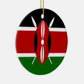 Kenya Flag Keramisch Ornament (Rechts)