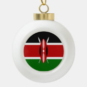Kenya Flag Keramische Bal Ornament (Voorkant)