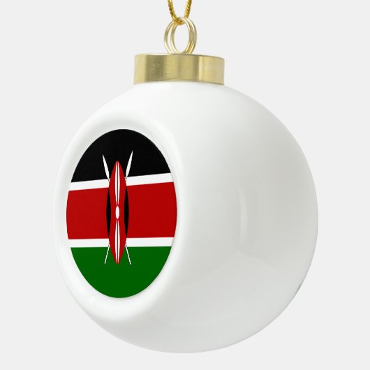 Kenya Flag Keramische Bal Ornament (Rechts)