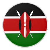 Kenya Flag Keramische Knop (Voorkant)