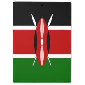 Kenya Flag Klembord (Achterkant)