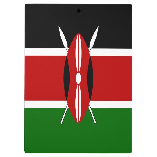 Kenya Flag Klembord (Achterkant)