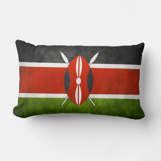 Kenya Flag Kussen (Voorkant)