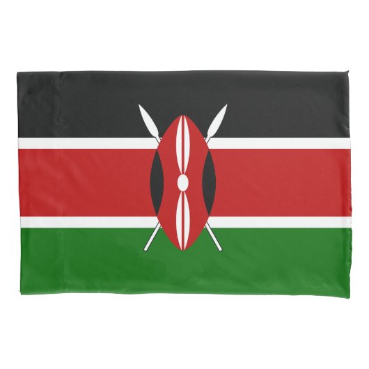 Kenya Flag Kussensloop (Voorkant)