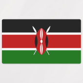 Kenya Flag Labels (Design 2)