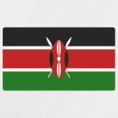 Kenya Flag Labels (Design 1)