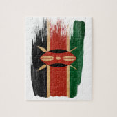 Kenya Flag Legpuzzel (Verticaal)