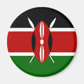 Kenya Flag Magneet (Voorkant)