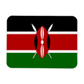 Kenya Flag Magneet (Horizontaal)
