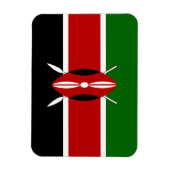 Kenya Flag Magneet (Verticaal)