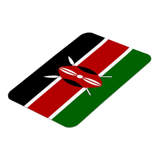 Kenya Flag Magneet (Linkerzijde)