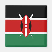 Kenya Flag Magnet (Voorkant)