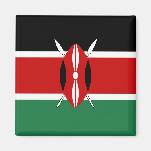 Kenya Flag Magnet (Voorkant)