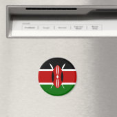 Kenya Flag Magnet (Insitu (Vaatwasser))