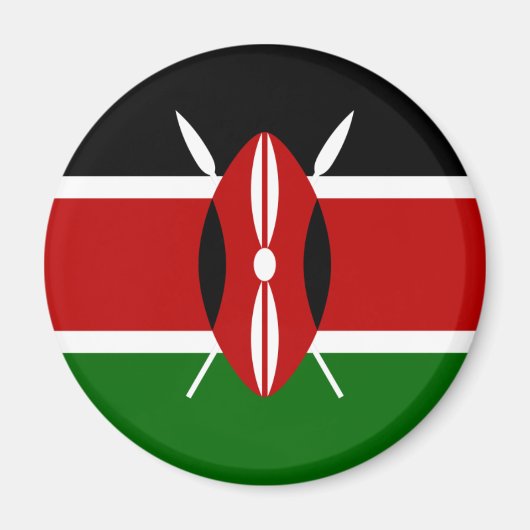 Kenya Flag Magnet (Voorkant)