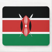 Kenya Flag Mousepad Muismat (Voorkant)