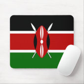 Kenya Flag Muismat (Met muis)