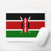 Kenya Flag Muismat (Met muis)