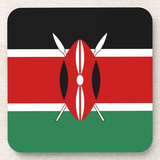 Kenya Flag Onderzetter (Voorkant)