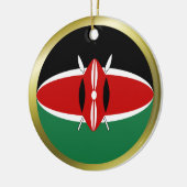 Kenya Flag Ornament (Links)