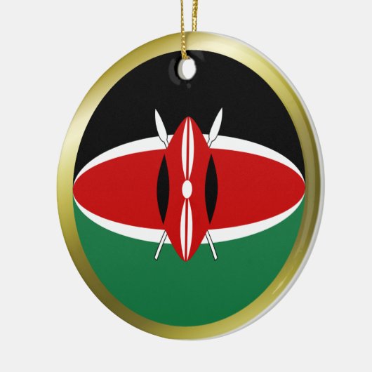 Kenya Flag Ornament (Links)