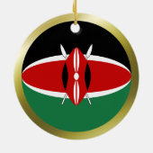 Kenya Flag Ornament (Achterkant)