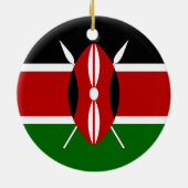 Kenya Flag Ornament (Achterkant)