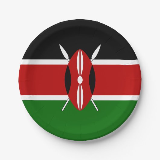 Kenya Flag Papieren Bordje (Voorkant)