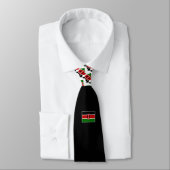 KENYA FLAG Persoonlijk Christelijk John 3:16 Stropdas (Gebonden)