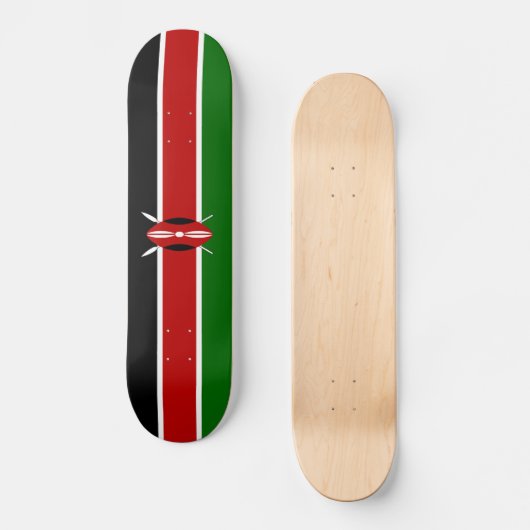 Kenya Flag Persoonlijk Skateboard (Voorkant)
