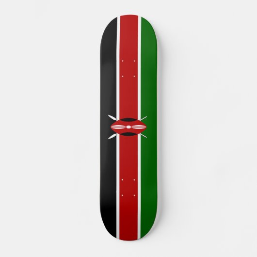 Kenya Flag Persoonlijk Skateboard (Voorkant)
