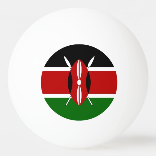 Kenya Flag Pingpongbal (Voorkant)