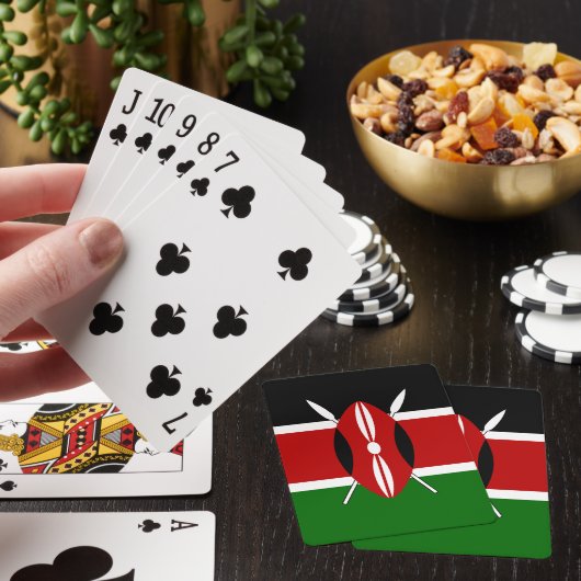 Kenya Flag Pokerkaarten (Insitu)