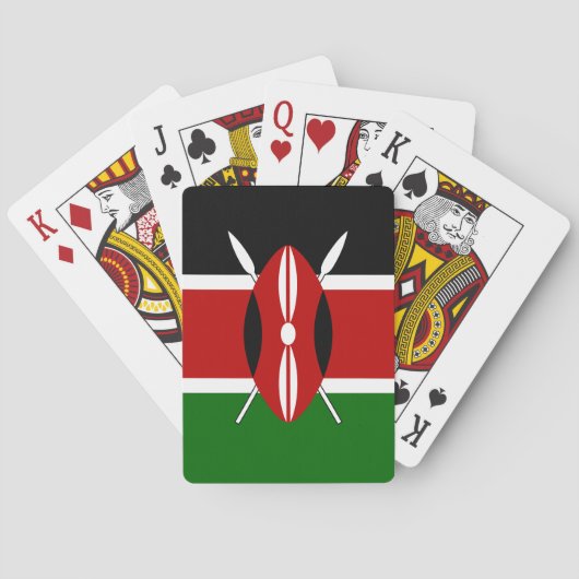 Kenya Flag Pokerkaarten (Achterkant)