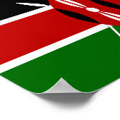 Kenya Flag Poster (Hoek)