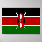 Kenya Flag Poster (Voorkant)