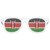 Kenya Flag Retro Zonnebril (Voorkant)