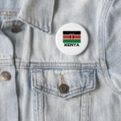 Kenya Flag Ronde Button 5,7 Cm (In situ)