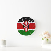 Kenya Flag Ronde Klok (Huis)