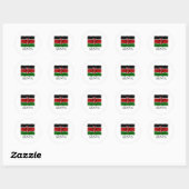 Kenya flag ronde sticker (Vel)