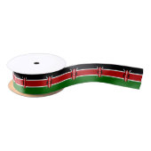 Kenya Flag Satijnen Lint (Spoel)