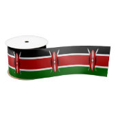 Kenya Flag Satijnen Lint (Spoel)