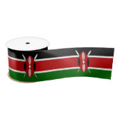 Kenya Flag Satijnen Lint (Spoel)