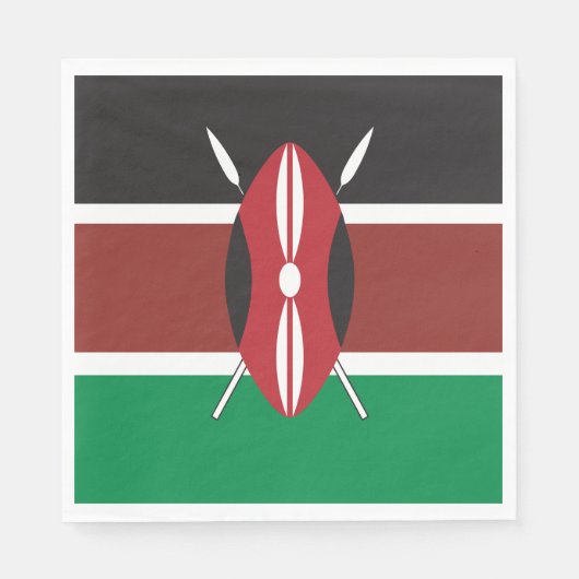 Kenya Flag Servet (Voorkant)