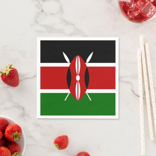 Kenya Flag Servetten (Insitu)