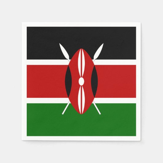 Kenya Flag Servetten (Voorkant)