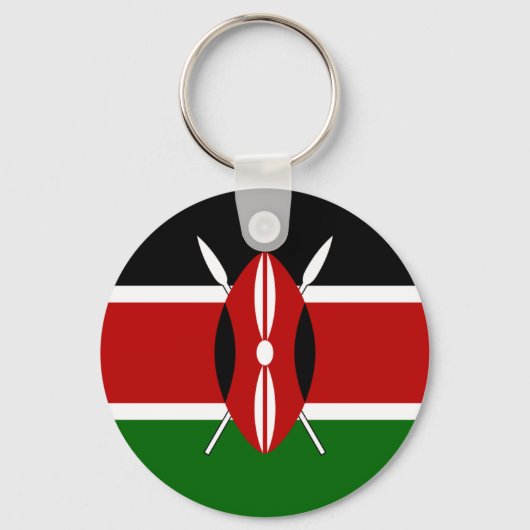 Kenya Flag Sleutelhanger (Voorkant)