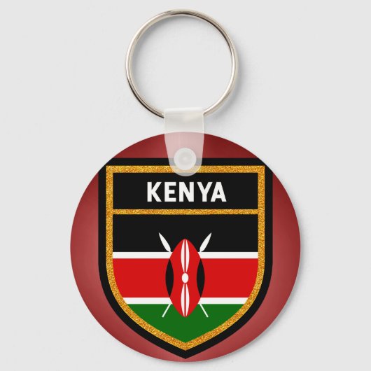 Kenya Flag Sleutelhanger (Voorkant)
